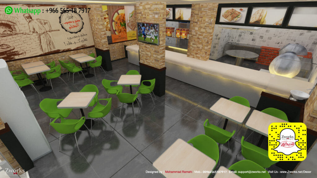 تصميم محل مطبق و معصوب Zworks Decor