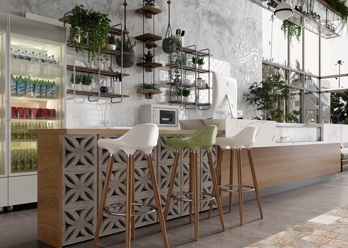 تصميم ديكورات محلات تجارية 2020 Zworks Decor