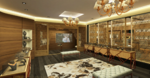 تصميم ديكور محل ساعات