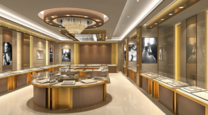 تصميم ديكور محل ساعات