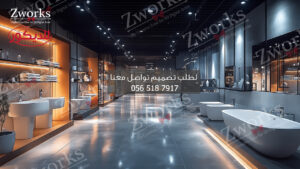 تصميم ديكور محل ادوات صحية