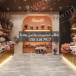 تصميم ديكور محل ورد