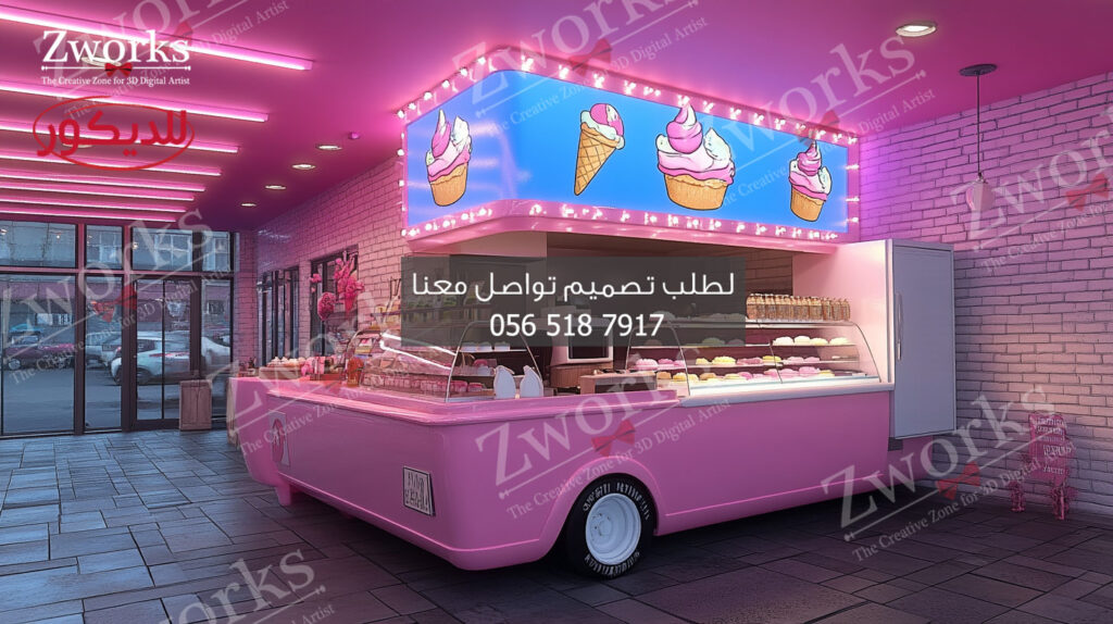 مشروع ايس كريم تصميم و تنفيذ
