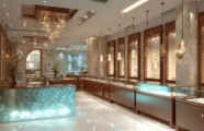 تصميم ديكورات محلات ذهب و مجوهرات