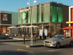 تصميم ديكور واجهة مجمع تجاري