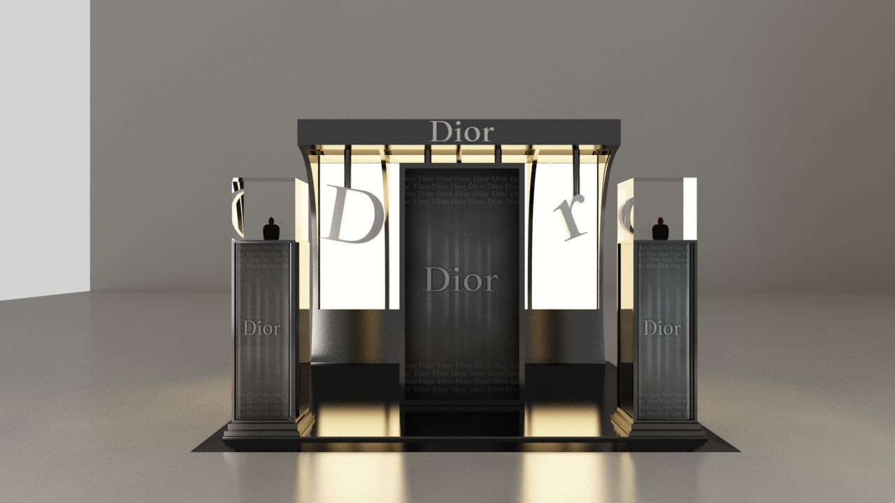 تصميم ستاند عطور Zworks Decor
