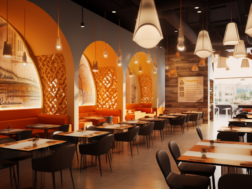 تصميم ديكور مطاعم 2024