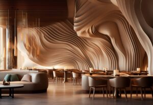 تصميم ديكور مطعم فاخر 2024
