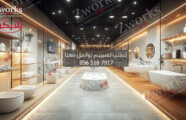 تصميم ديكور محل ادوات صحية