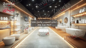 تصميم ديكور محل ادوات صحية