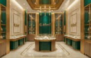 تصميم ديكور محل ذهب والماس و مجوهرات
