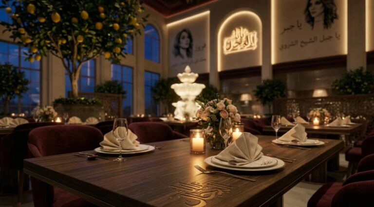تصميم ديكور مطعم فطور و عشاء