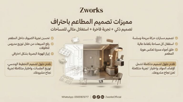 فوائد تصميم ديكور مطعم