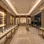 تصميم ديكور محل جوالات واكسسوارات احترافي