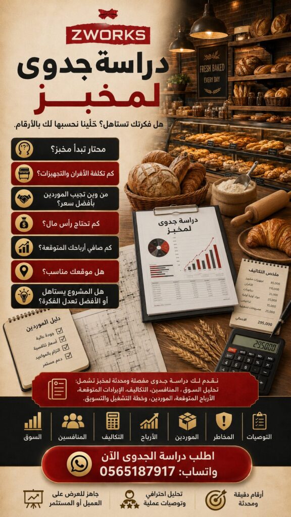 دراسة جدوى مخبز: خطوتك الأولى نحو مشروع ناجح