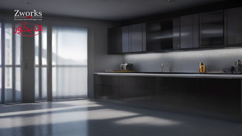 تفاصيل تصميم ديكور مطبخ سحابي