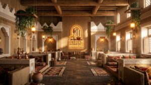 تصميم ديكور مطعم تراثي نجدي