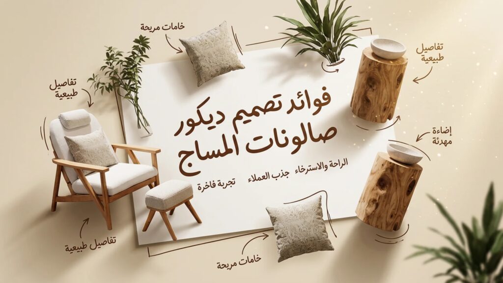تصميم ديكور محل سبا مساج وعناية