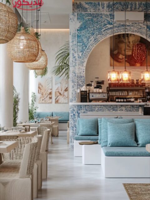 تصميم ديكور كوفي شوب بطراز يوناني ‏‫تصميم ديكورات كافهات متخصصين في تصميم ديكورات الكافهات…