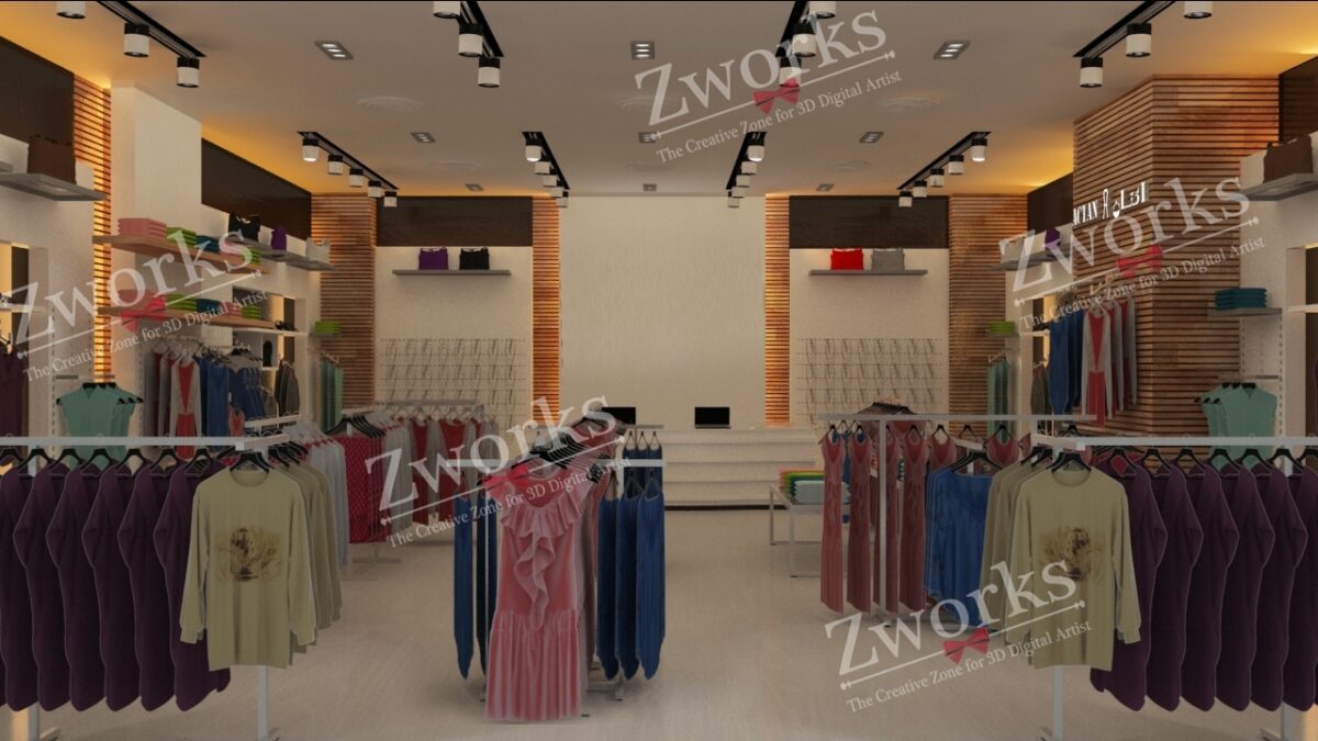 Sport Clothing Store 3d Model