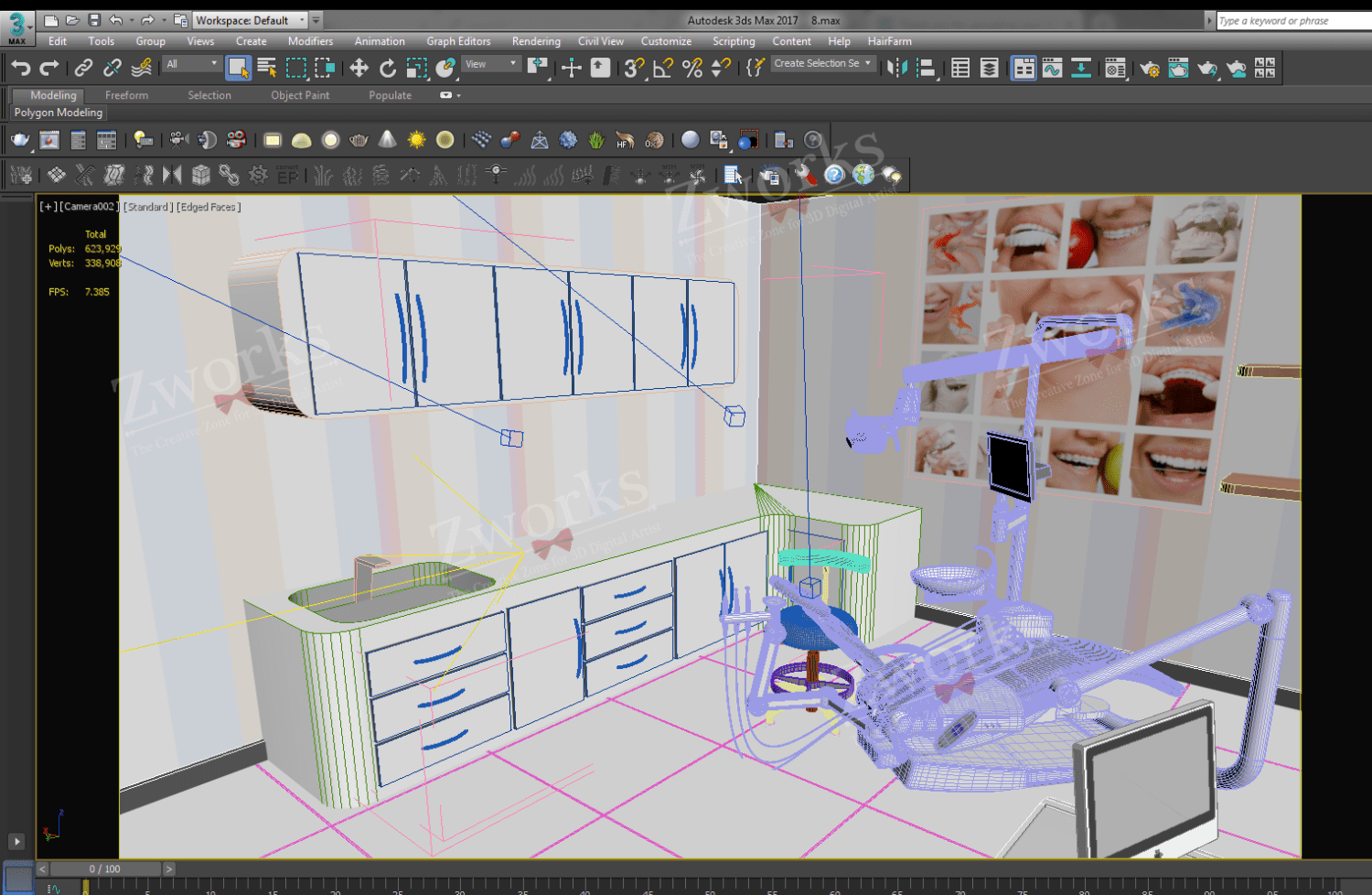 Roaster Store Interior Design 3D Model