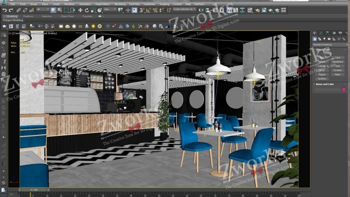 Amazon go Supermarket Interior Design 3D model