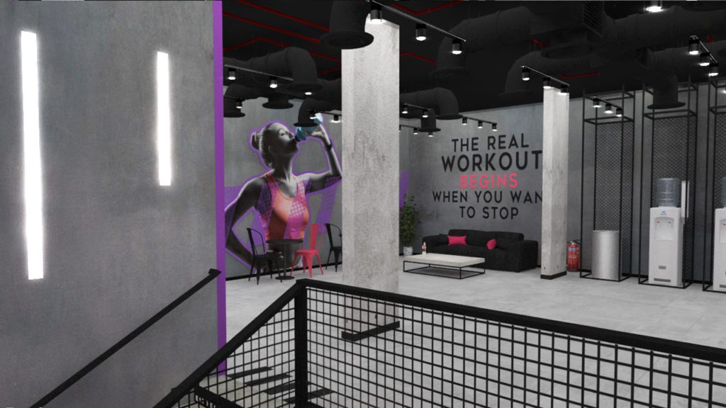 Gym Interior Design 3D Model | Zworks 3D Models