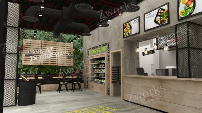 healthy-food-restaurant Healthy Food Restaurant 3D Model