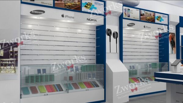 Mobile Store 3D Model | Zworks 3D Models