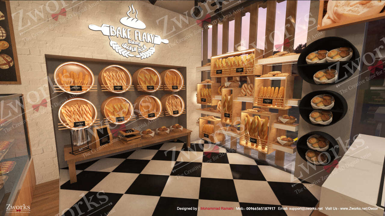 Bakery Shop Interior Design 3d Model