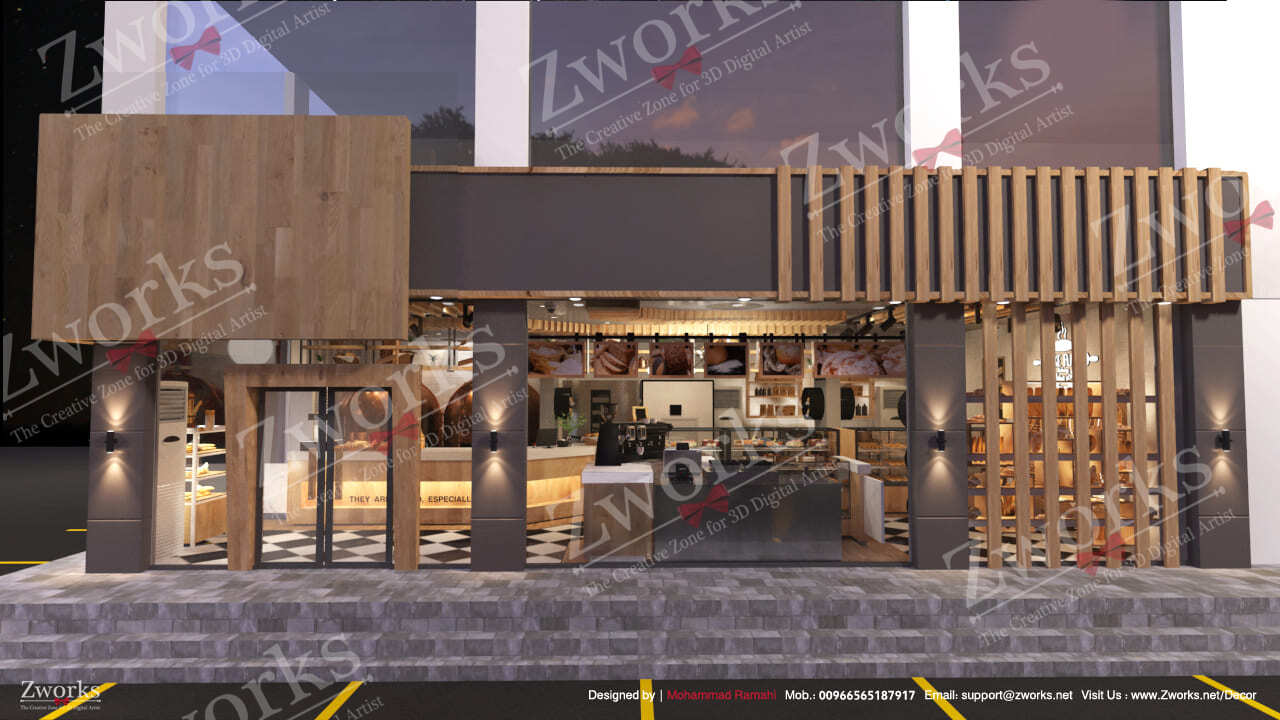 Bakery Shop Interior Design 3d Model