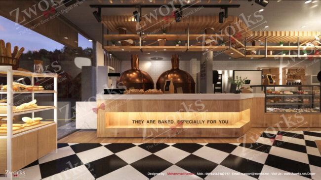 Bakery Shop Interior Design 3d Model