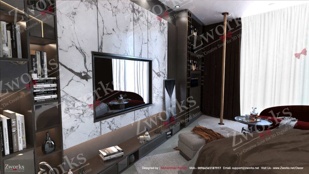 Bedroom Interior Design 3D Model | Zworks 3D Models
