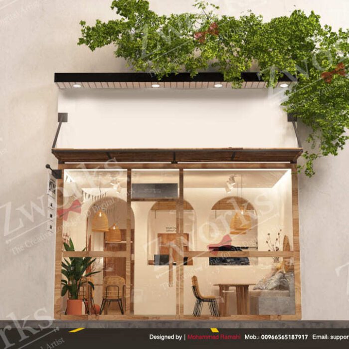Boho Restaurant 3D Model 01