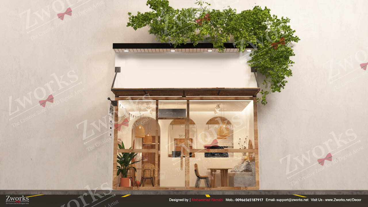 Boho Restaurant 3D Model 01