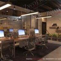 Modern Office Interior Design 3D Model