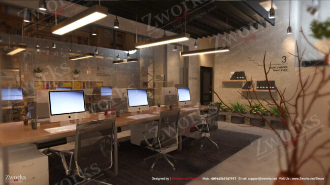 Modern Office Interior Design 3D Model 8 Modern Office Interior Design 3D Model