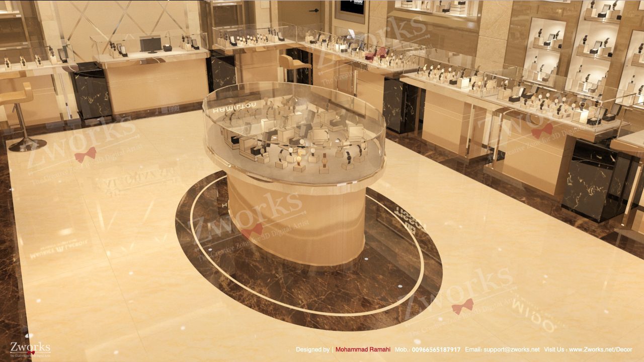 Watch Store Interior Design 3d model