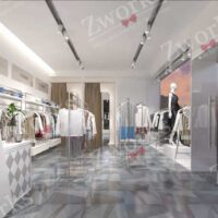 Zara Clothing Interior design 3d model