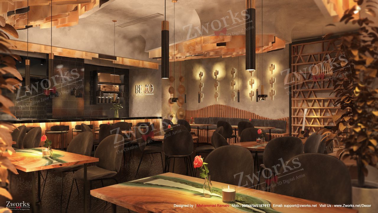 Zworks - 3D Restaurant Design 01