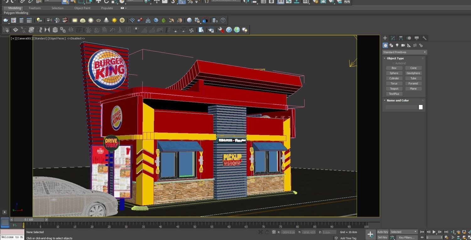 Burger King Drive Thru 3D Model