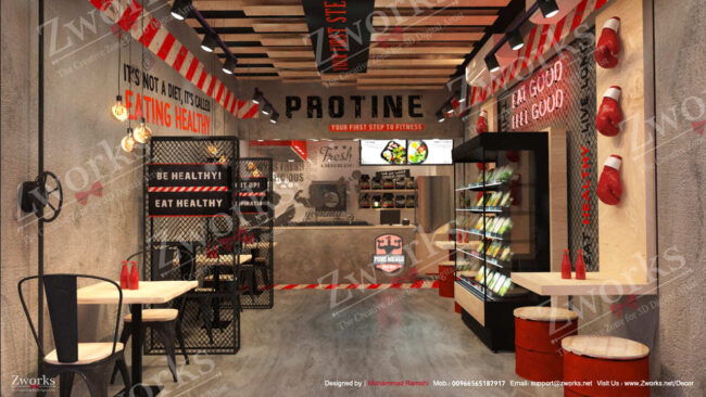 Healthy Meal Restaurant 3D Model 3 Healthy Meal Restaurant 3D Model 3