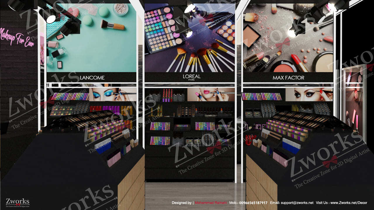 Makeup Store Interior Design 3D Model