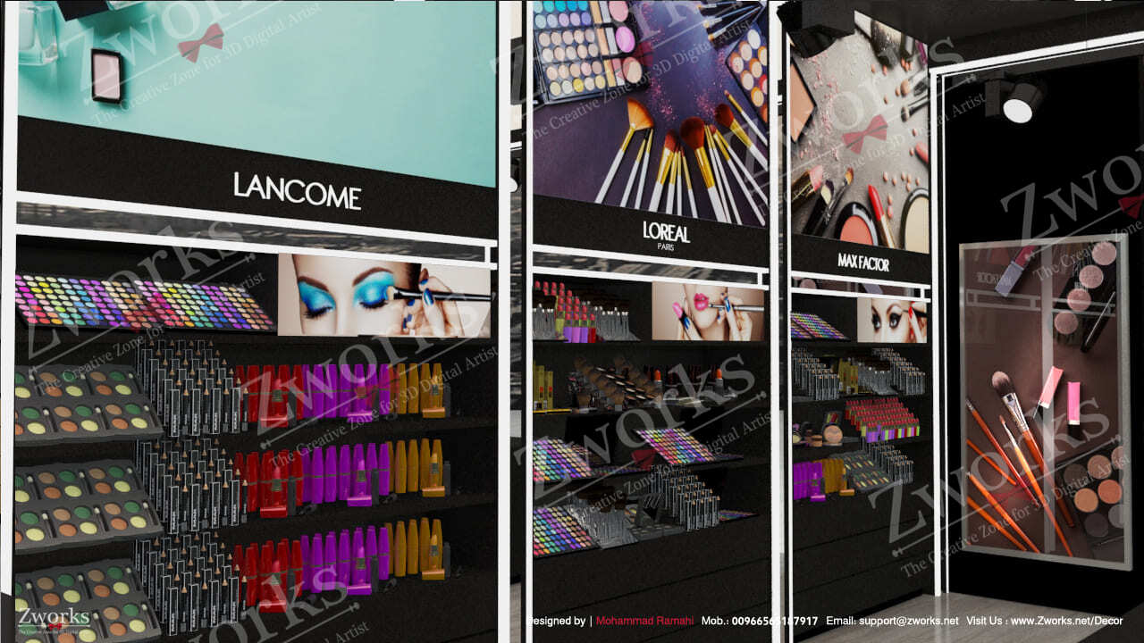 Makeup Store Interior Design 3D Model