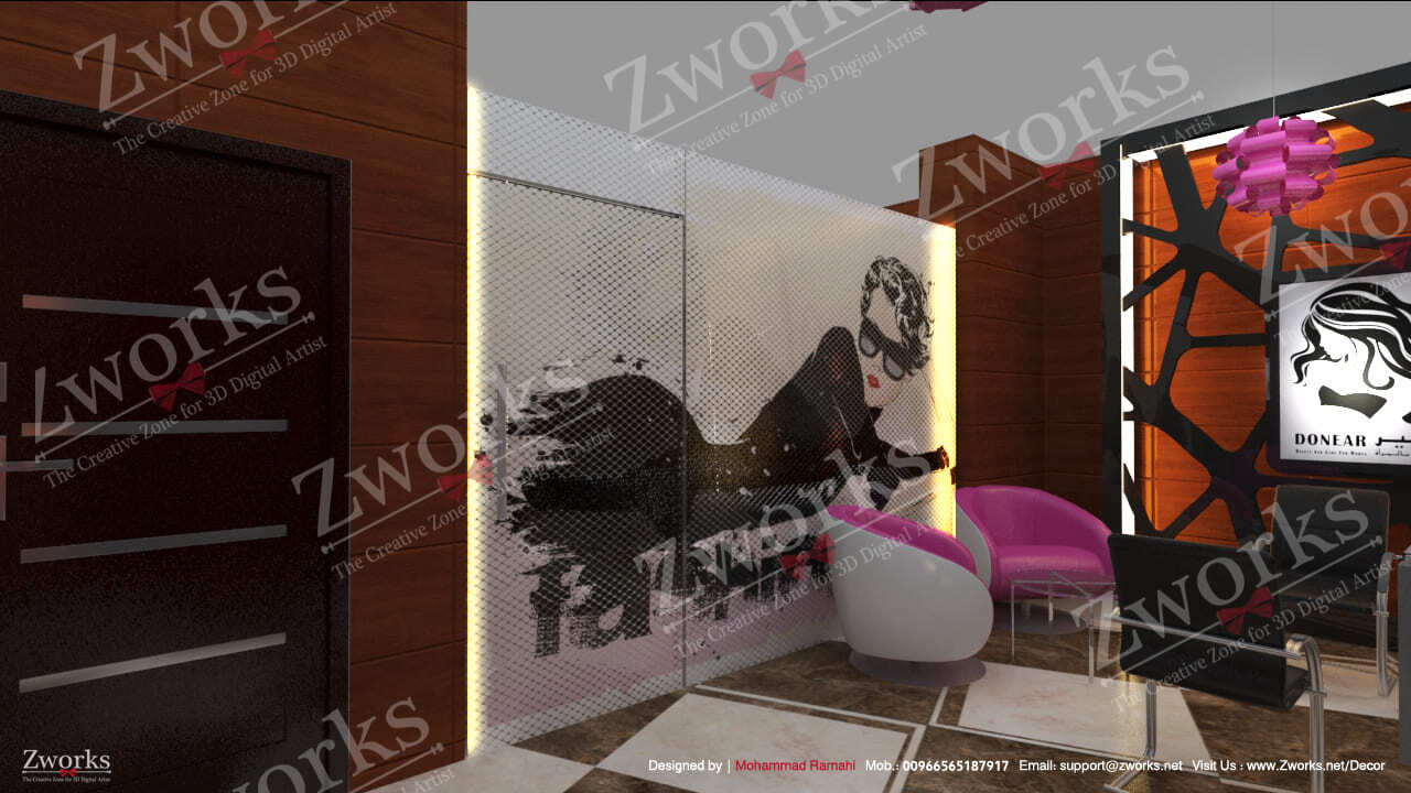 Beauty Salon interior design 3d model