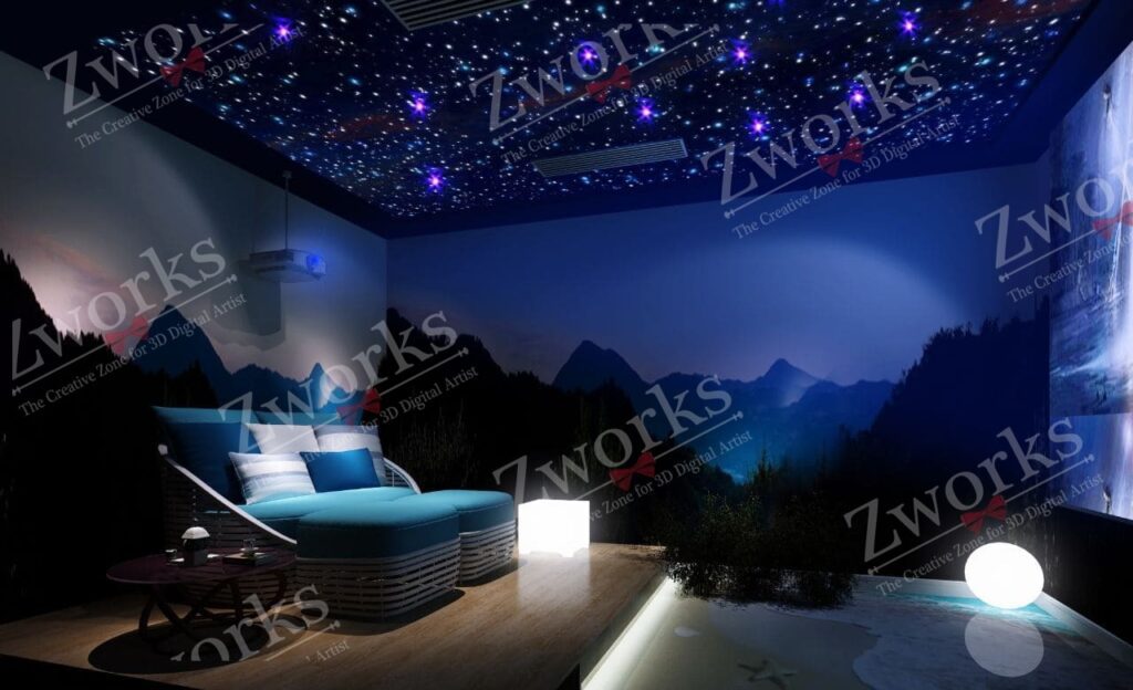 Movie Theater Interior Design 3d model | Zworks 3D Models