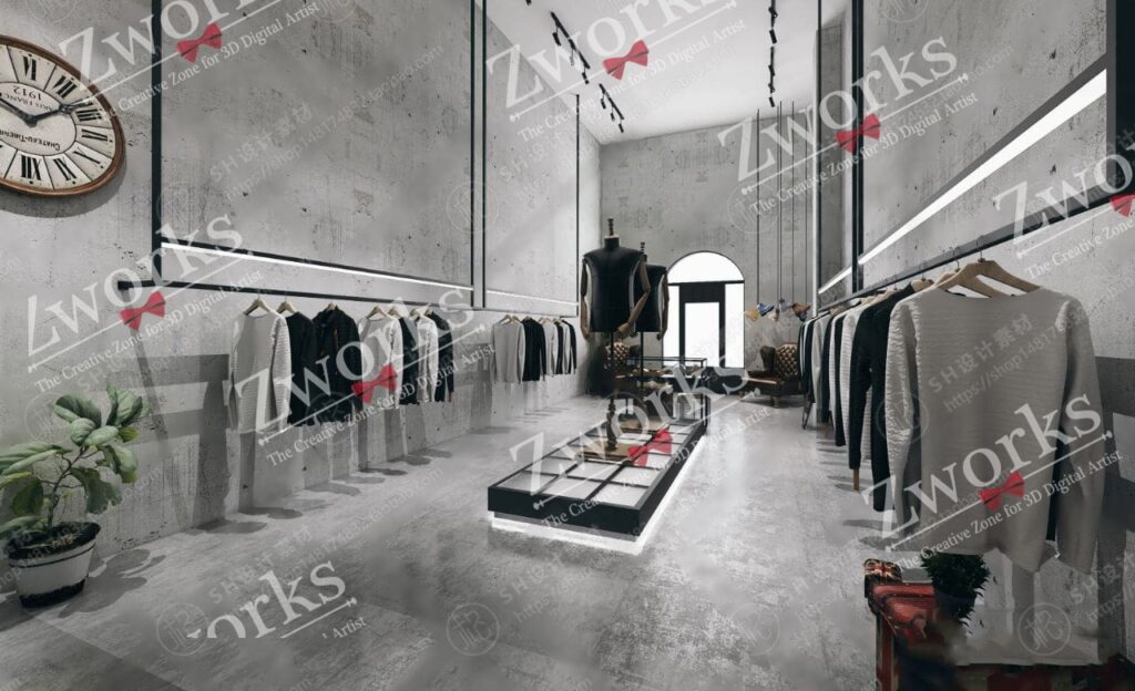 Zara interior design | Zworks 3D Models