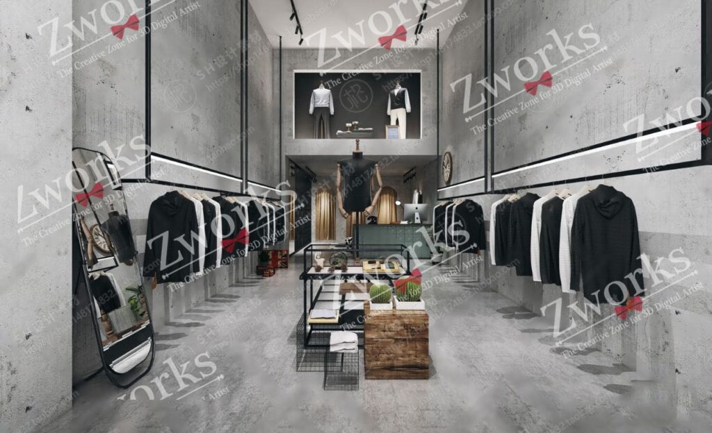 Zara interior design | Zworks 3D Models