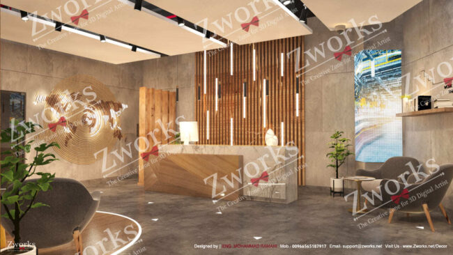 Reception 3d model Reception 3d model