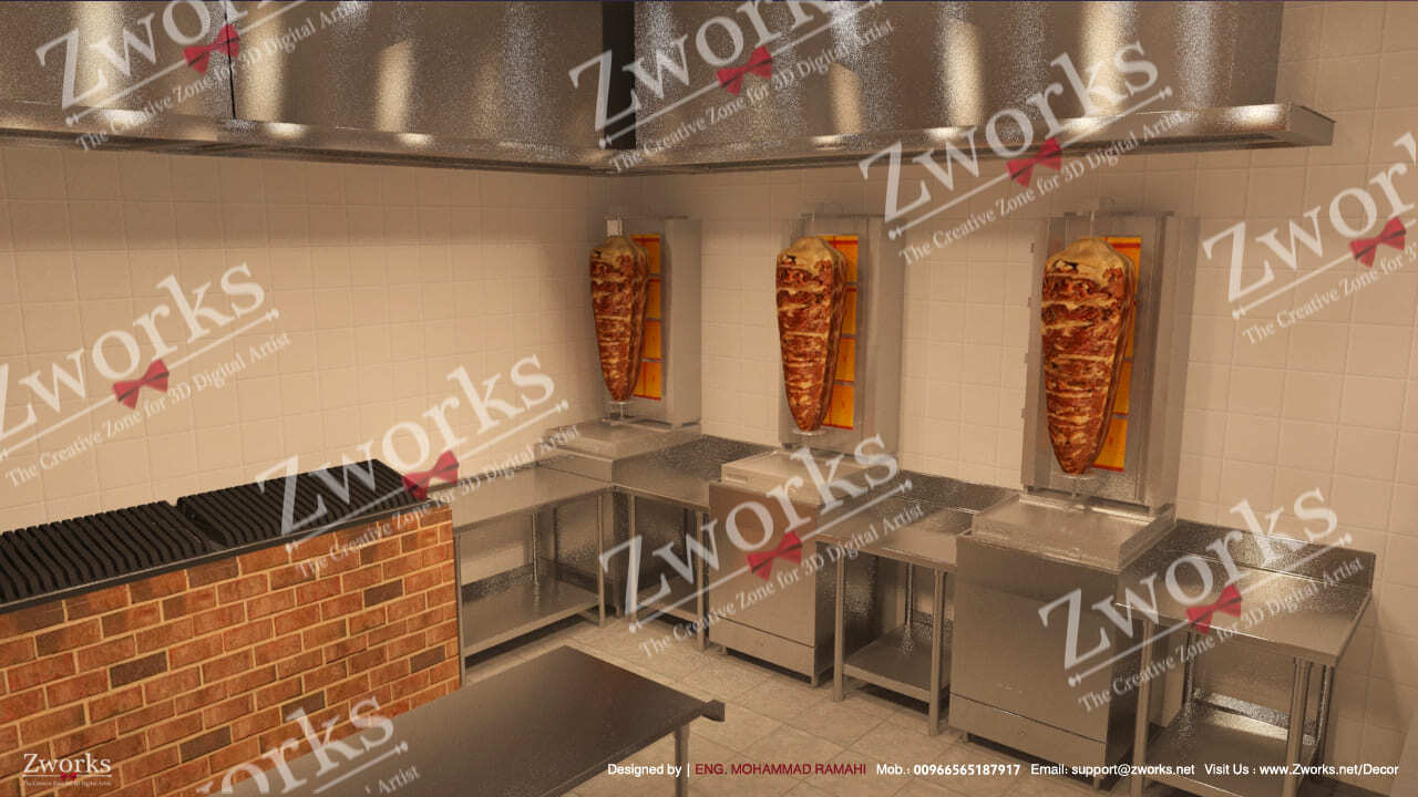 Doner Kebab Restaurant 3D Model 1